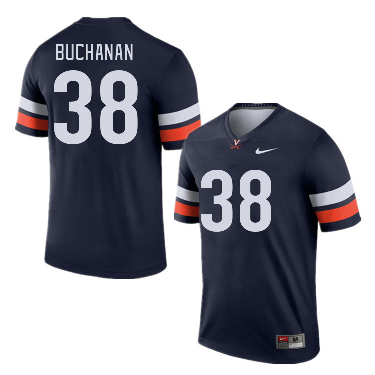 Men #38 Mekhi Buchanan Virginia Cavaliers College Football Jerseys Stitched Sale-Navy